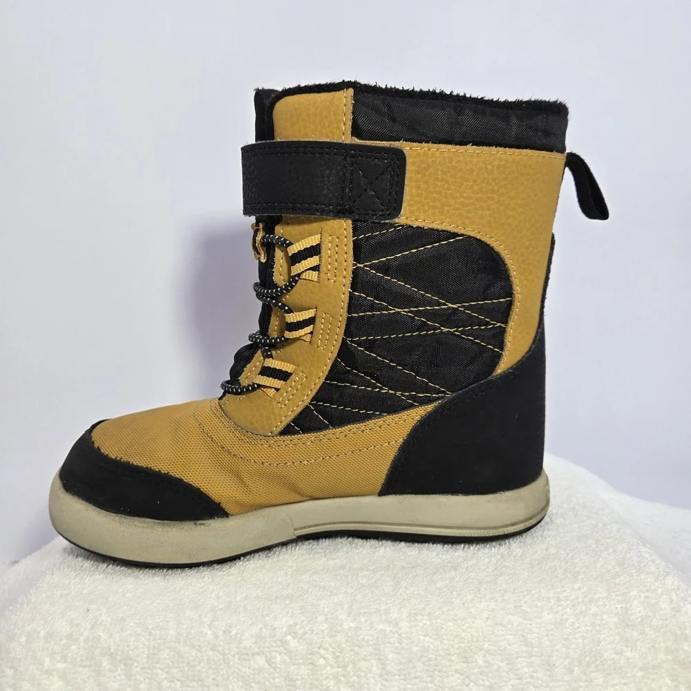 Merrell Kids Snowstorm Jr Yellow and Black Winter Boots Size 12 Waterproof Warm